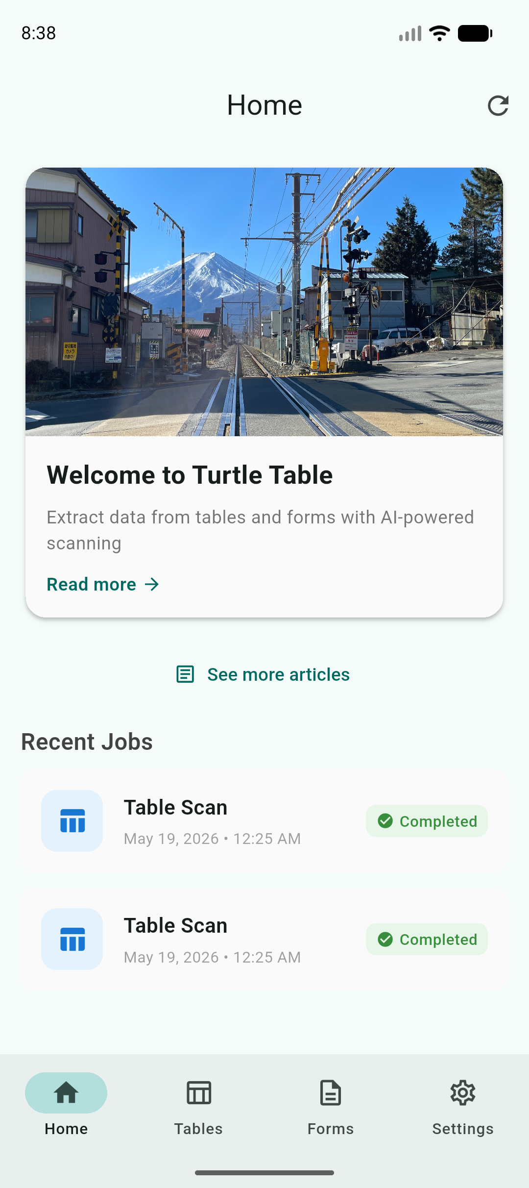 Turtle Table - Turn Photos into Organized Tables